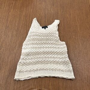 rag & bone Textured Cream Tank Top